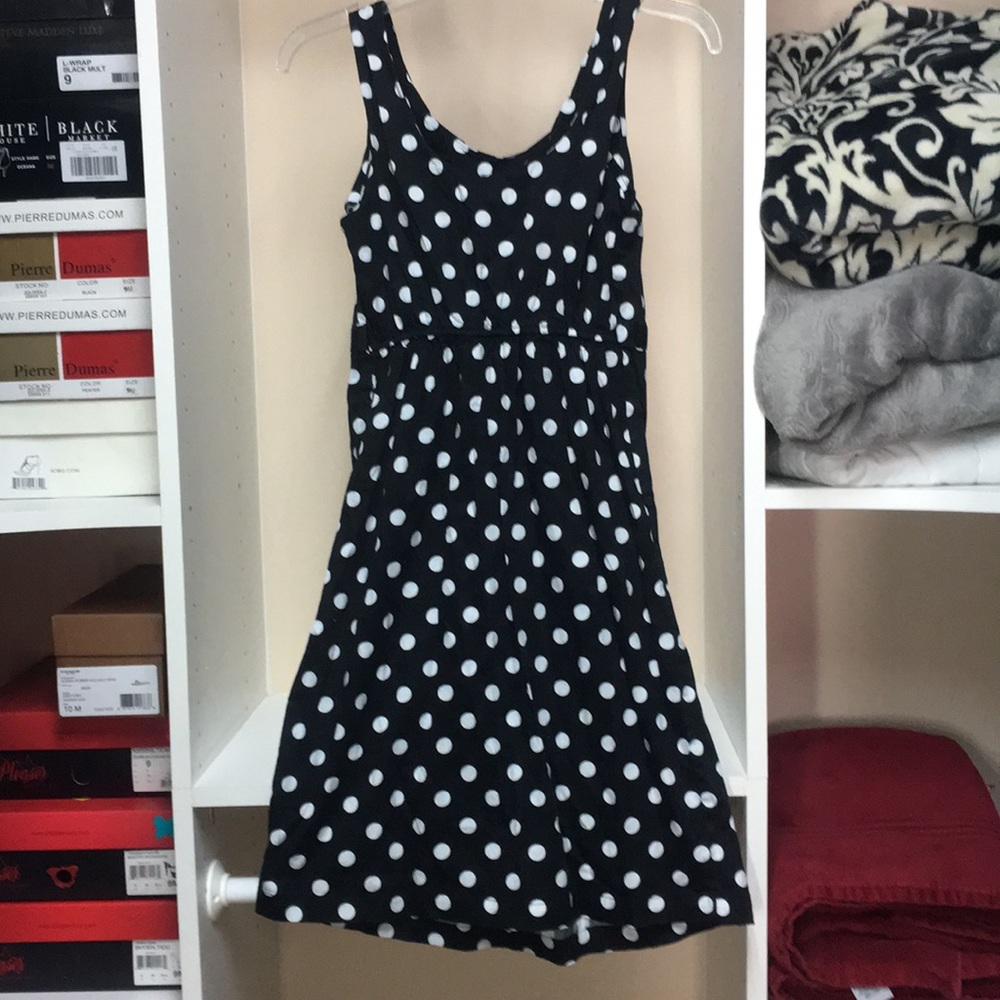 Polka dot maternity dress